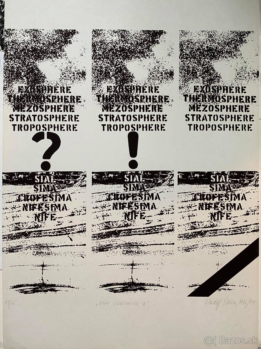 Rudolf Sikora - serigrafie 1970s - 4