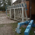 Rámový lis na drevo, hydraulický lis. Nuova C.M.B - 4