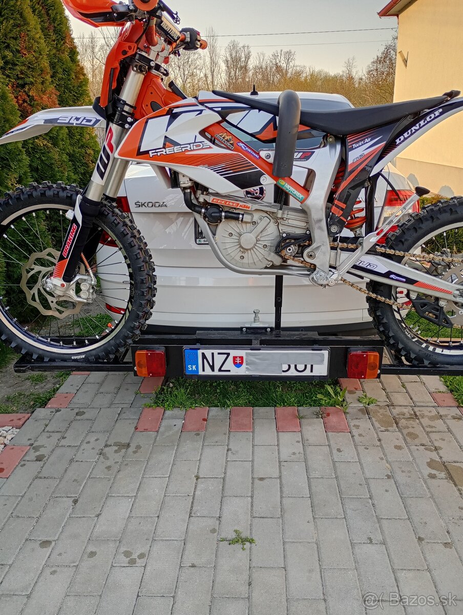 KTM freeride e-xc + nosič na ťažné