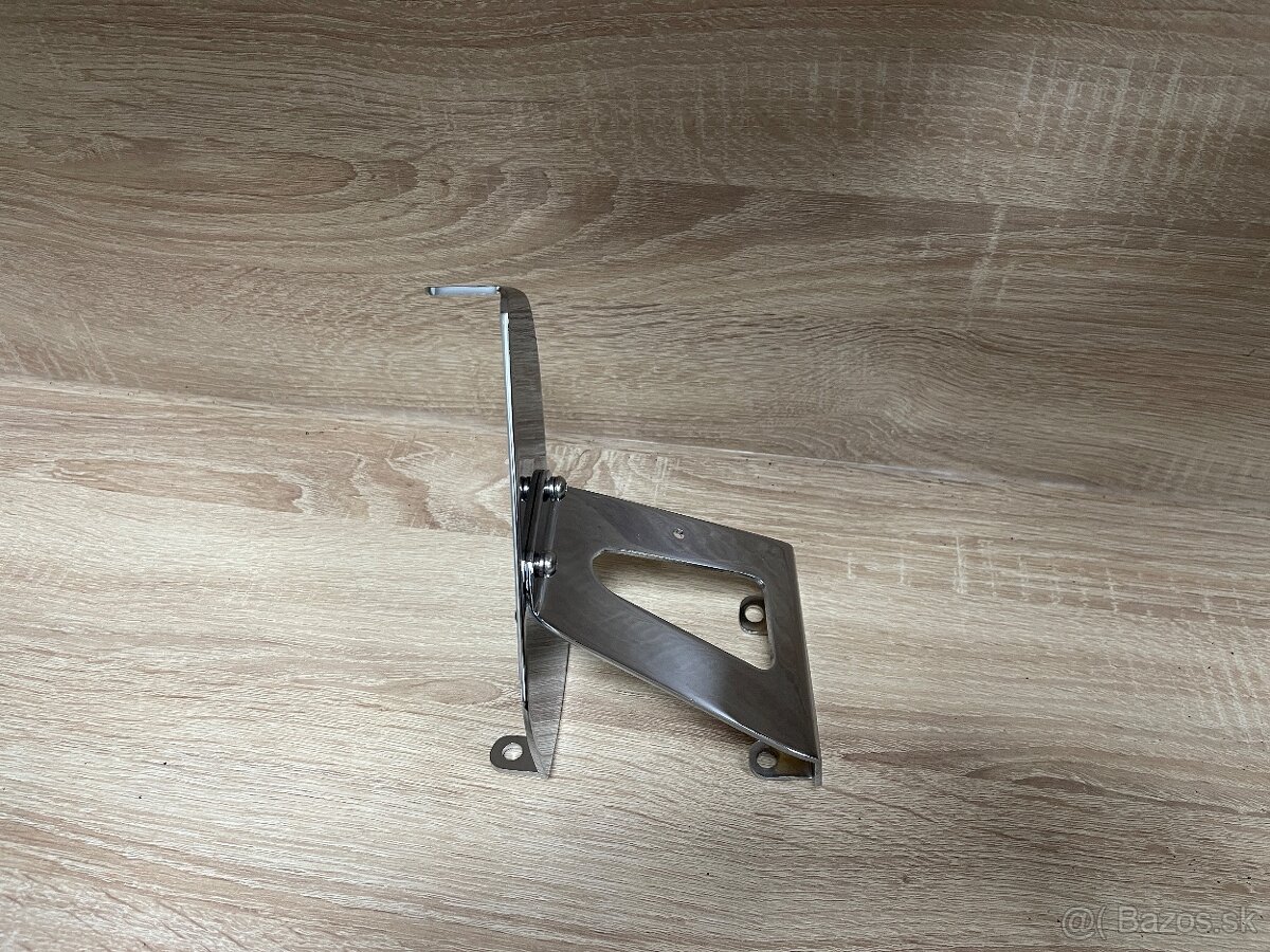 Chromovaný bočný držiak ŠPZ pre motocykle - 4