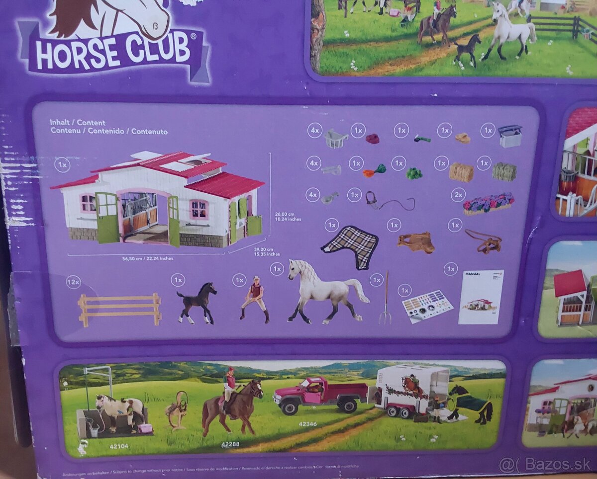 Schleich stajňa pre kone a umývarka - 4