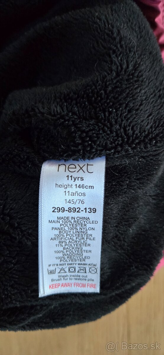 Zimná dievčenská bunda, veľ. 146 - 4