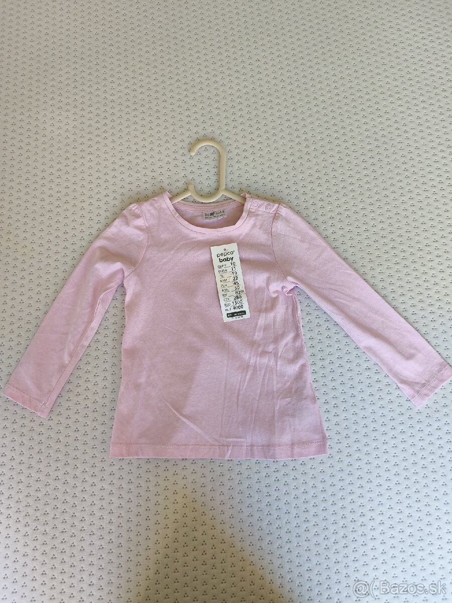 Dievčenské džínsy na traky+tričko - 4