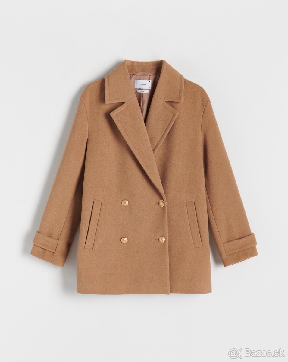 Vlneny kabát Reserved - 4