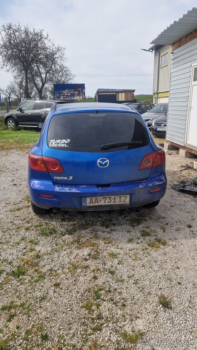 Rozpredám Mazda 3 1.6D - 4