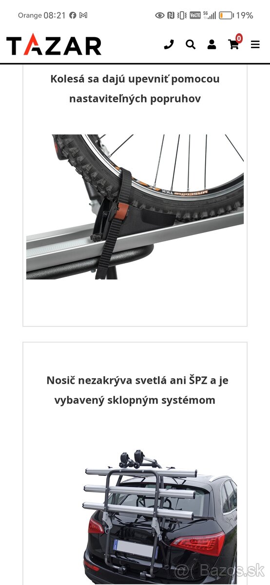 Nosič bicyklov MENABO Stand UP 3 - 4