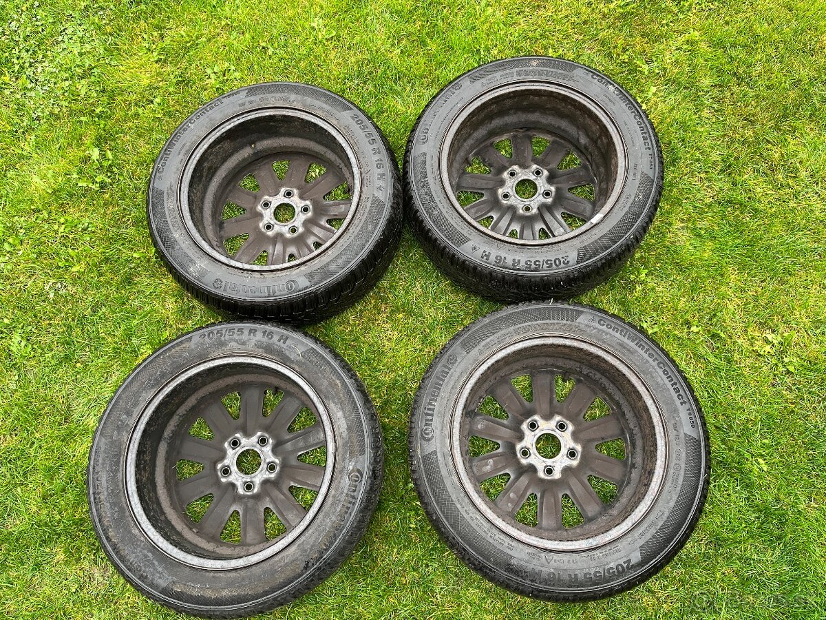Sada diskov so zimnými pneumatikami - 205/55/R16 - 4