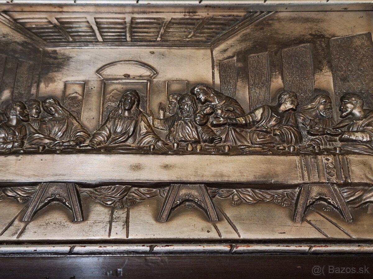 Starý reliéf posledná večera - 4