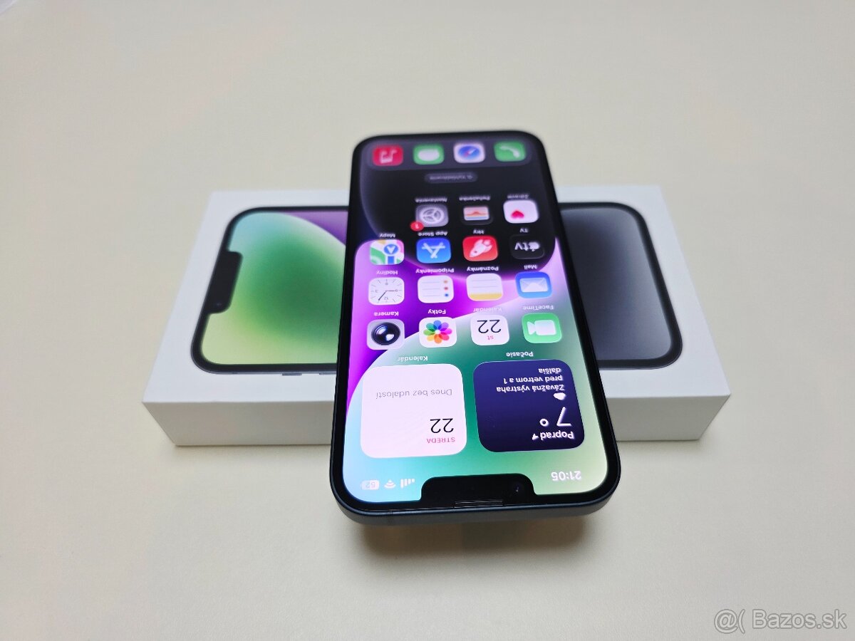 Apple iPhone 14 128gb MIDNIGHT,ZÁRUKA,BATERKA 100% - 4