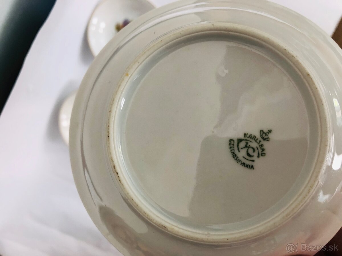 Kompotove misky 5 ks motiv ovocie porcelan - 4