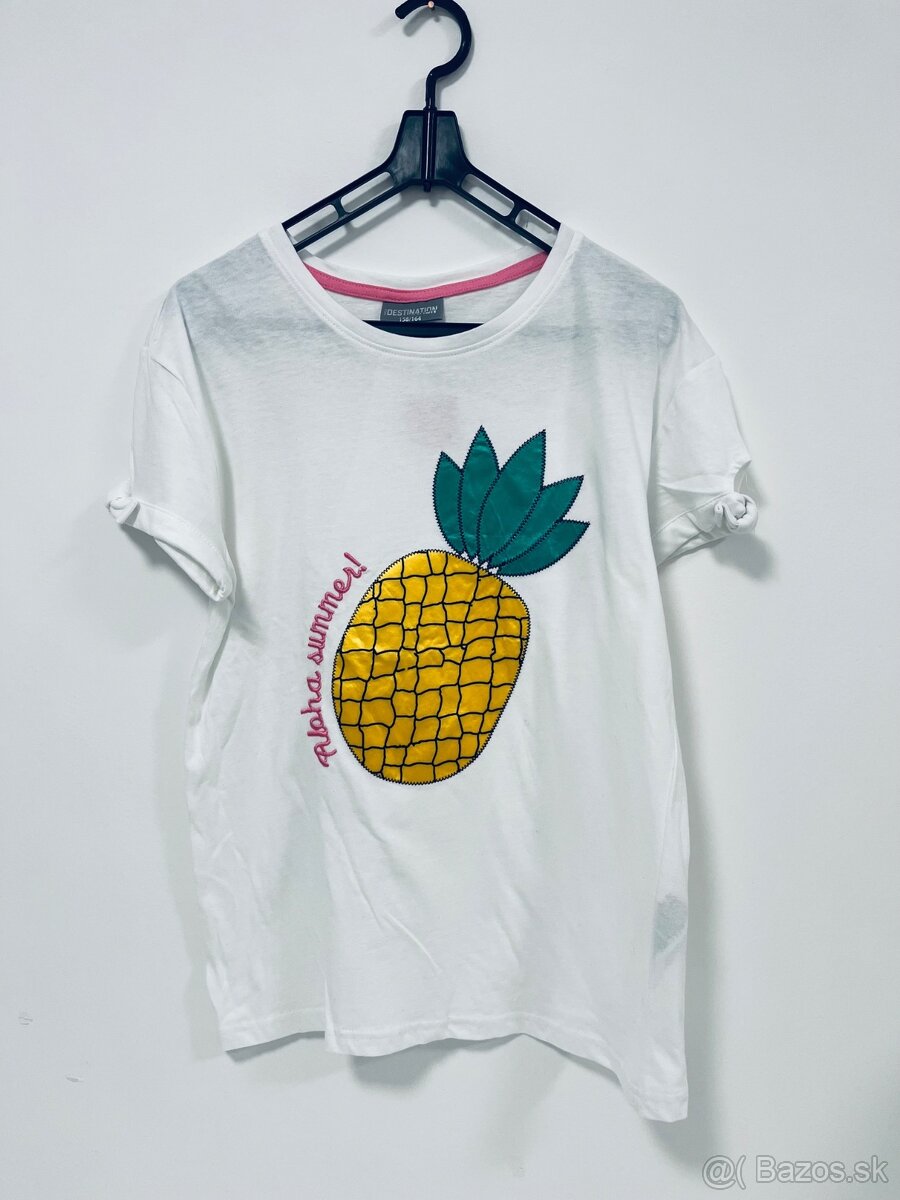 🍍 Aloha Summer Štýlové dievčenské tričko s ananásom ☀️ - 4
