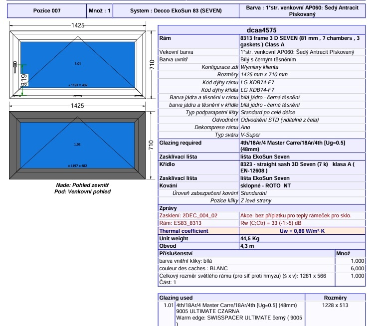 Plastové okná antracit - 4
