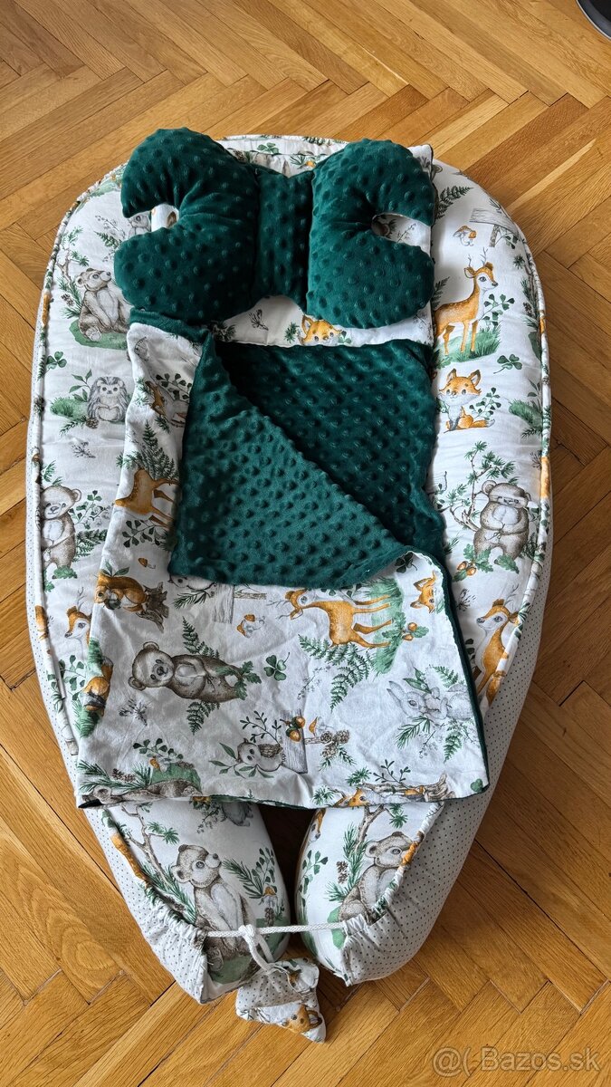 Hniezdo pre bábätko | 7-dielny set do postieľky - 4