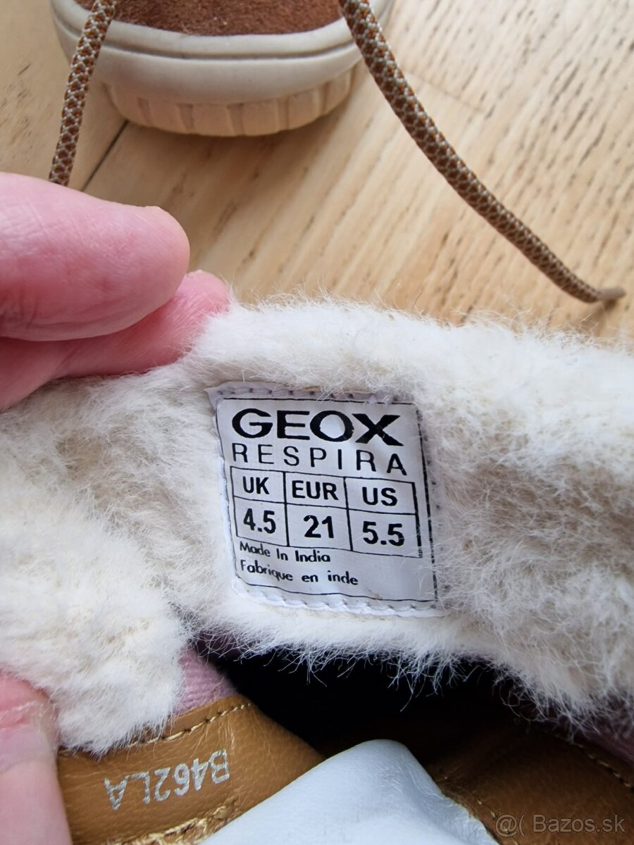 Detské semišové snehule Geox Omar - 4