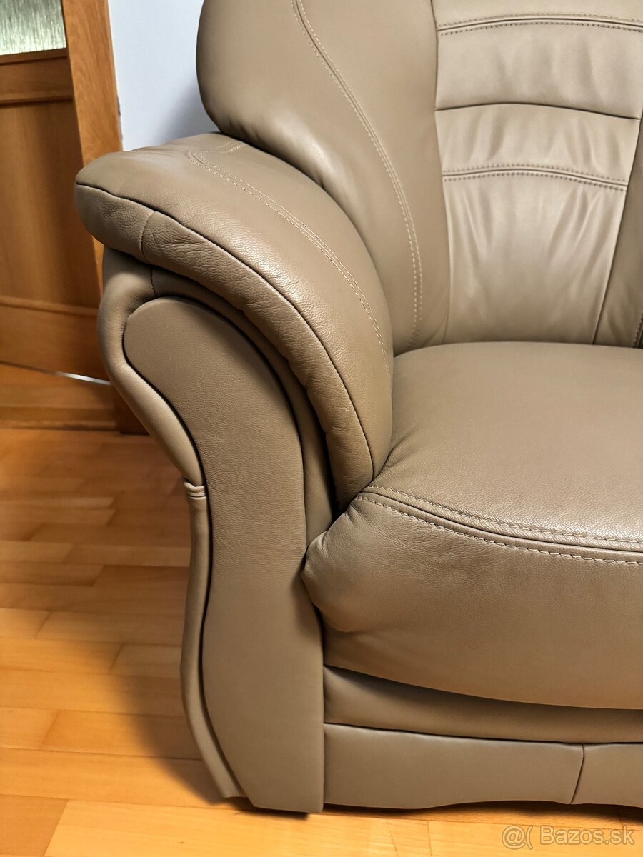 Predám kvalitné kožené kreslo Jupiter - 4