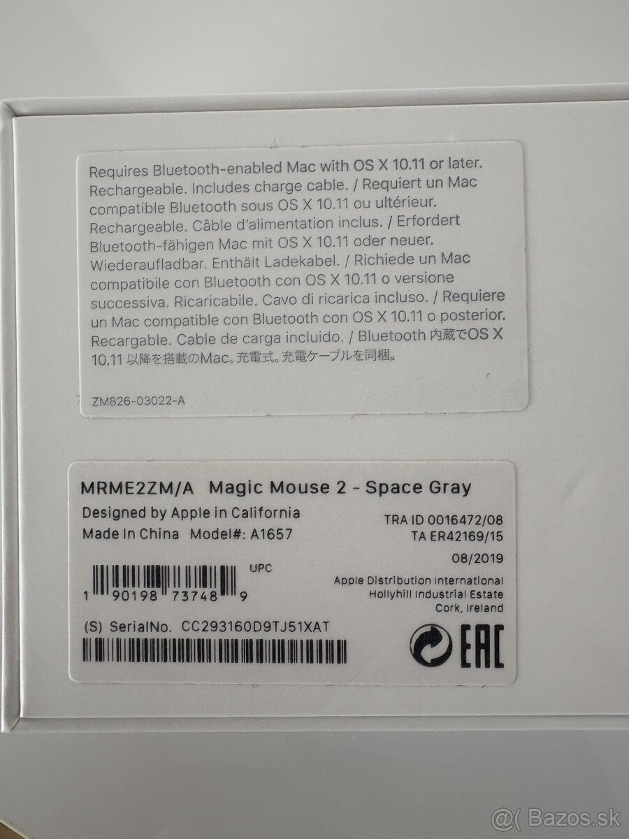 Apple magic mouse 2 space grey- ako nova - 4