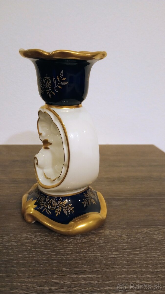 Starožitný porcelánový svietnik Weimar - 4