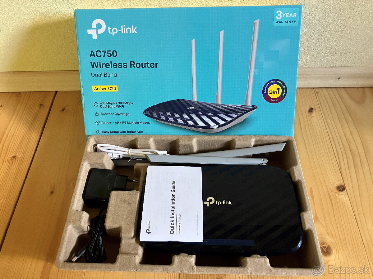 Predám WiFi router TP-Link Archer C20 - 4