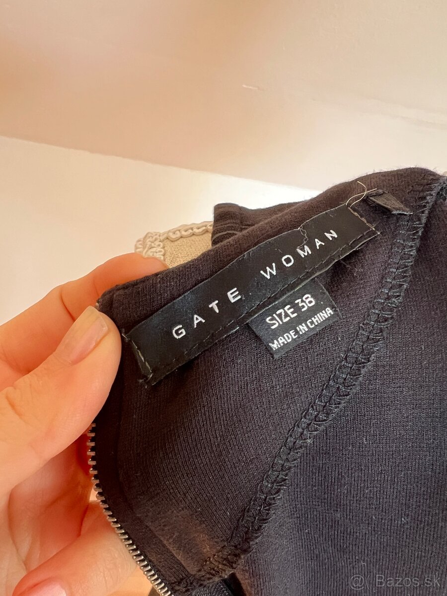 Čierne ornamentálne šaty, Gate, 38 - 4