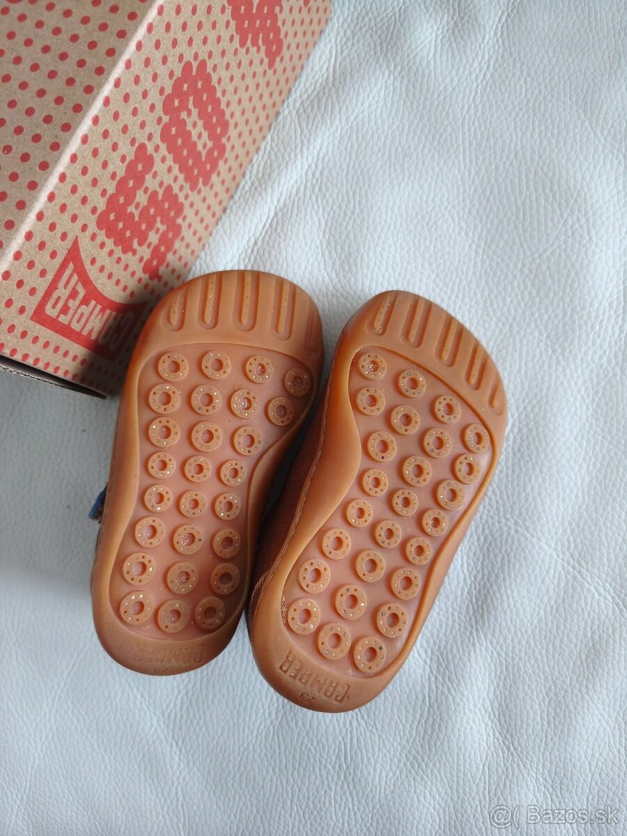 Detské kožené barefoot topánky Camper - 4