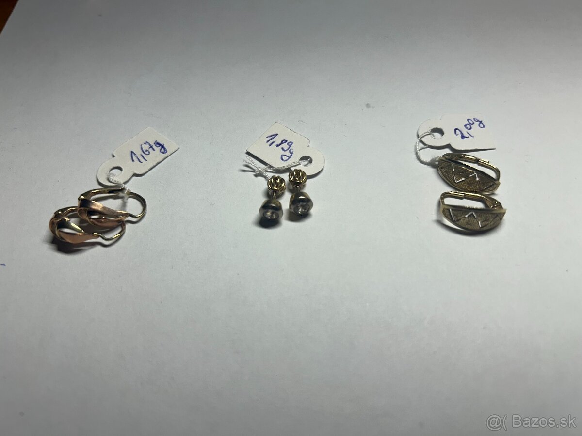 Predám zlaté náušnice 14-karát - 4