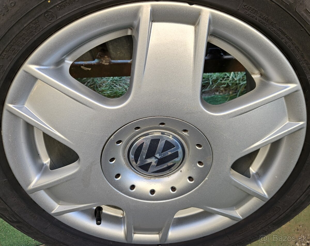 Originálne hliníkové disky VW - 5x100 r16 - 4