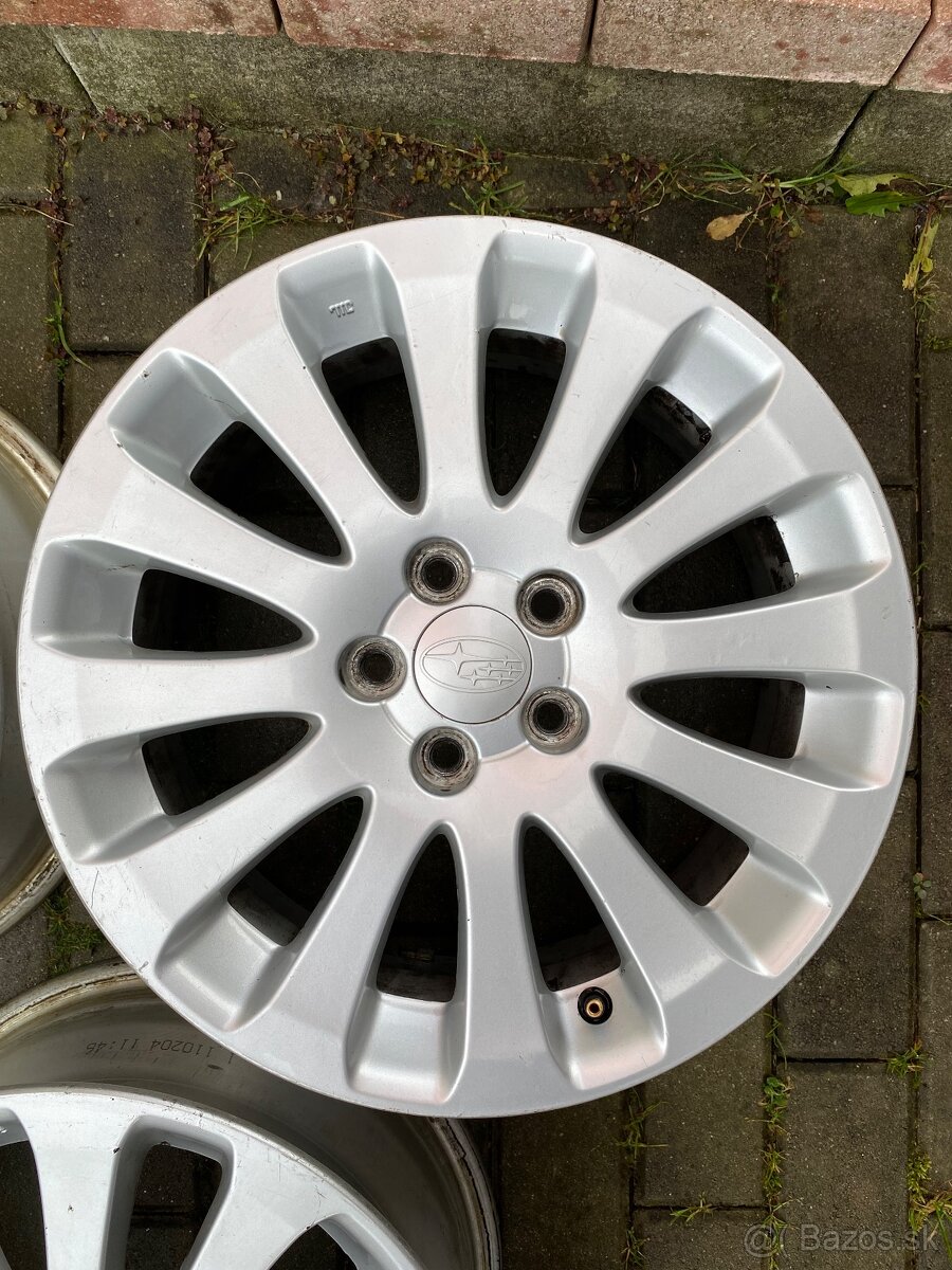 Predám 3.ks Subaru hliníkové disky/elektróny R16 - 4