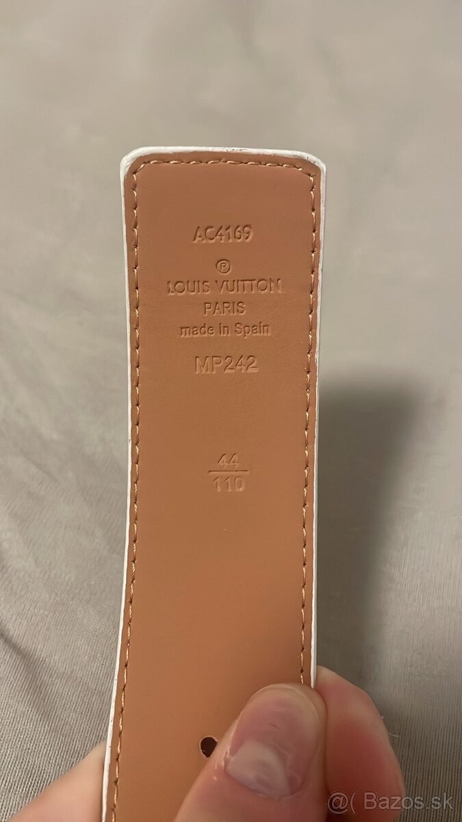 Louis Vuitton opasok – biely, koža - 4