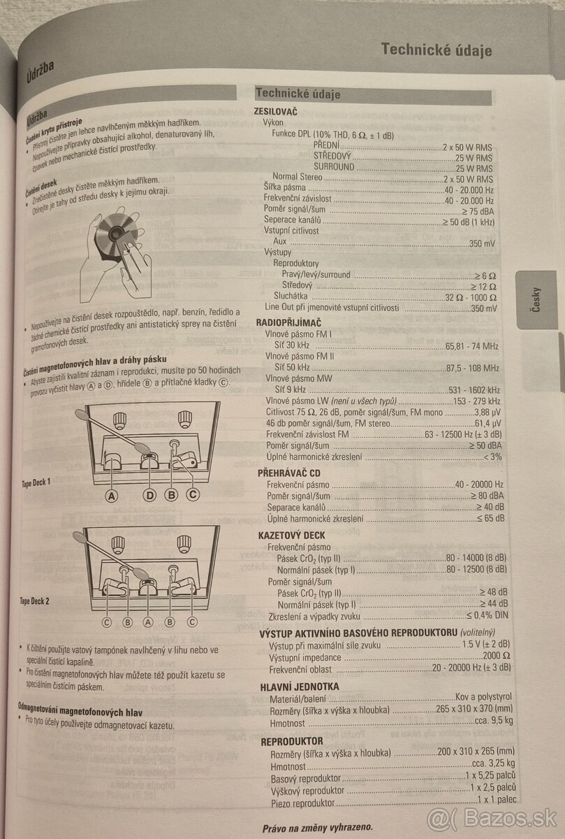 Mini HiFi systém Philips FW 780P - 4