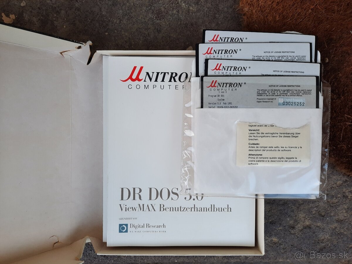 MS DOS 6.22 diskety a DR DOS 5.0 - 4