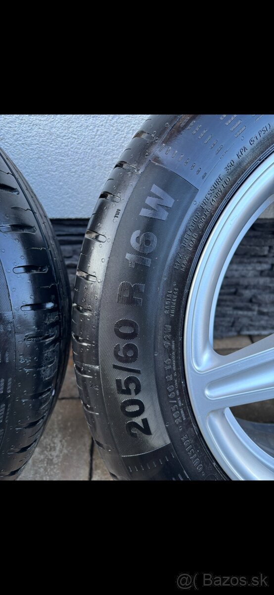 Originálne disky Audi R16 + letné pneumatiky Continental - 4