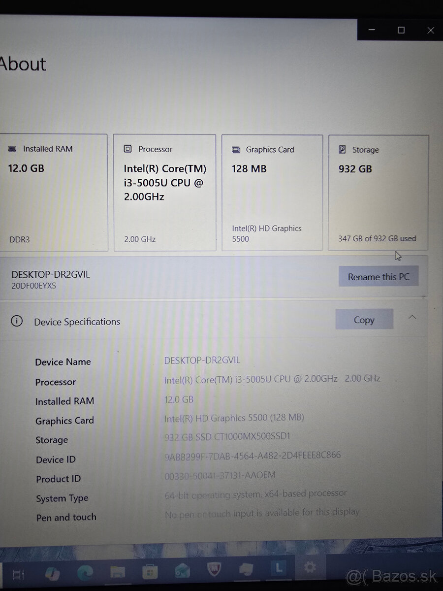 Notebook Lenovo ThinkPad E550 - 4