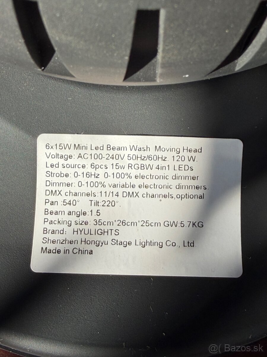 LED BEAM WASH 6x15W - 4