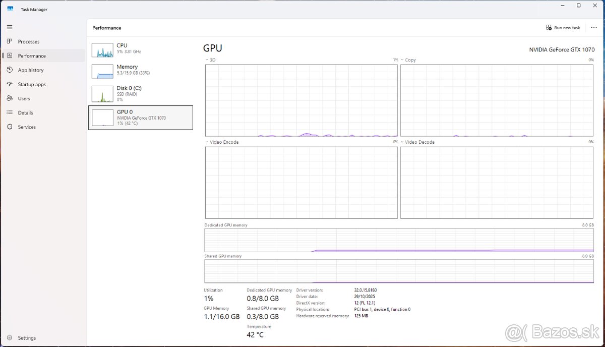 Herný PC Alza GameBox - GTX 1070 8GB, i5-8400, 16GB RAM, Win - 4