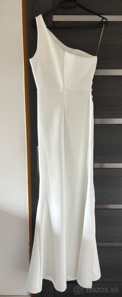 Biele priliehavé šaty 36/S - 4