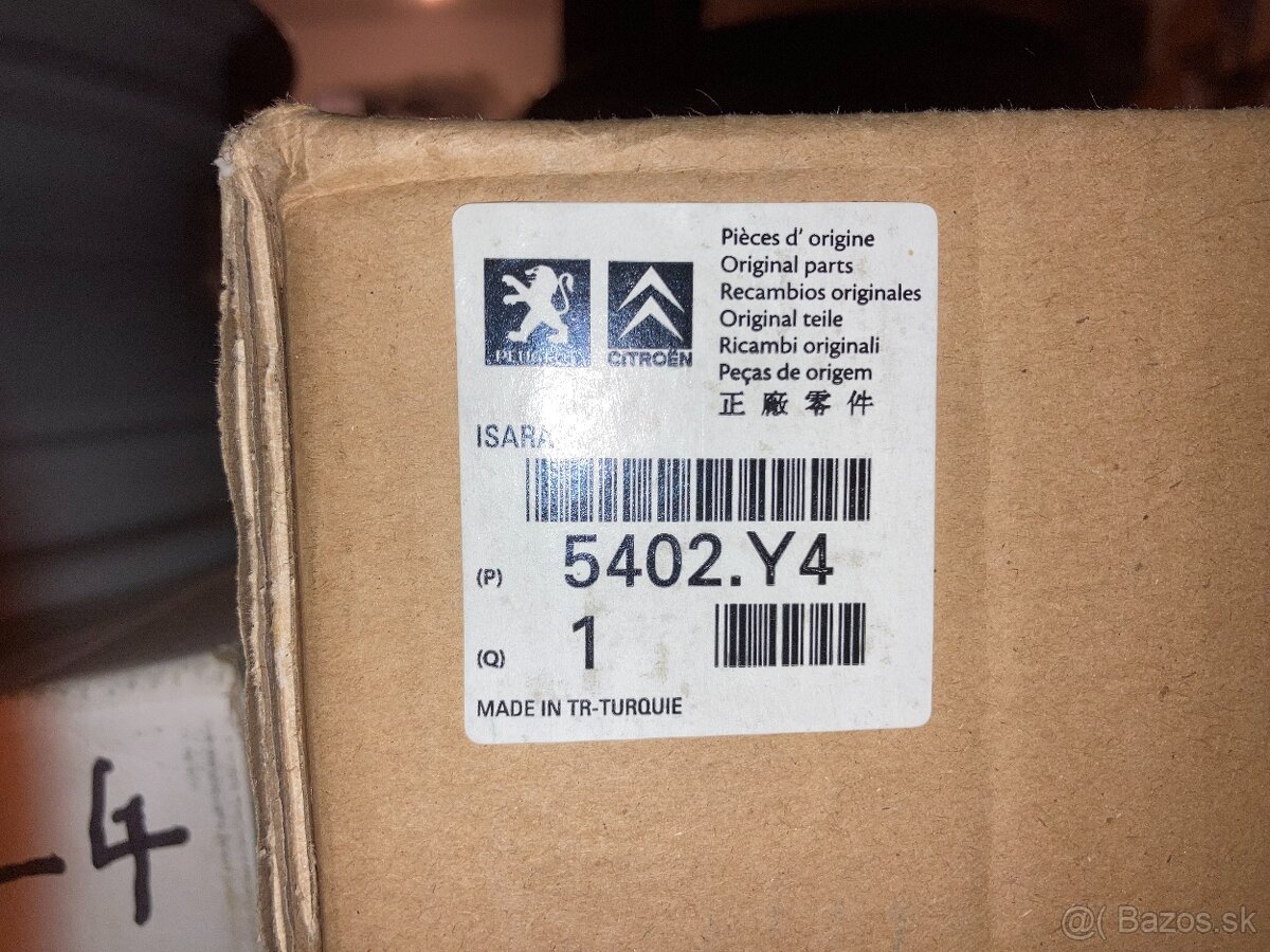 Hliníkové disky Peugeot 16" , obj. č.: 5402.Y4 - 4