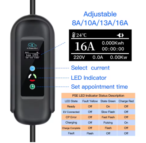 Prenosný Wallbox 11KW 16A EV Charger - 4