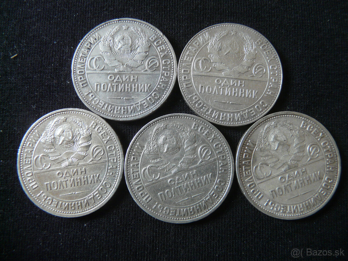 Mince Rusko - rubel, kopejky strieborné. - 4
