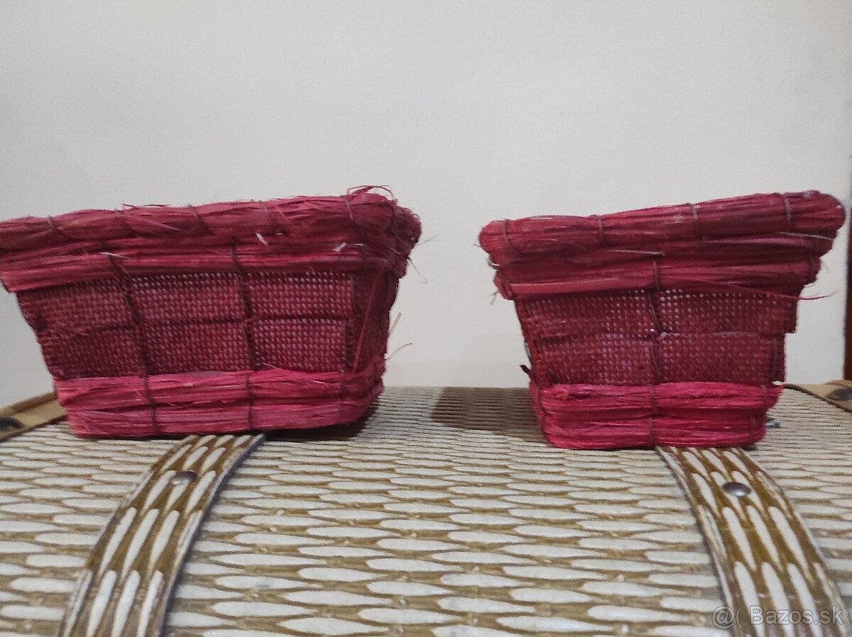 Prútená/Vypletaná sada- košíky - 4