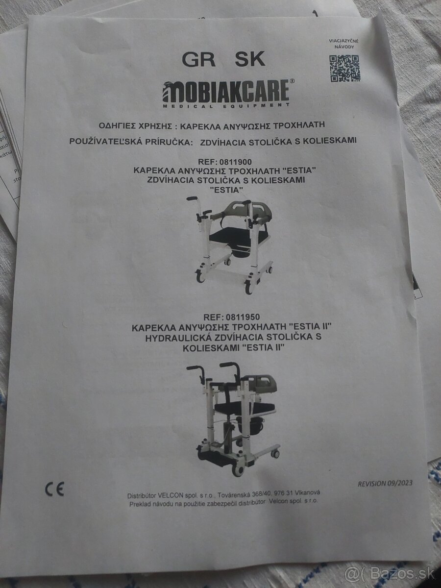 Hydraulicka zdvihacia stolička Estia II - 4