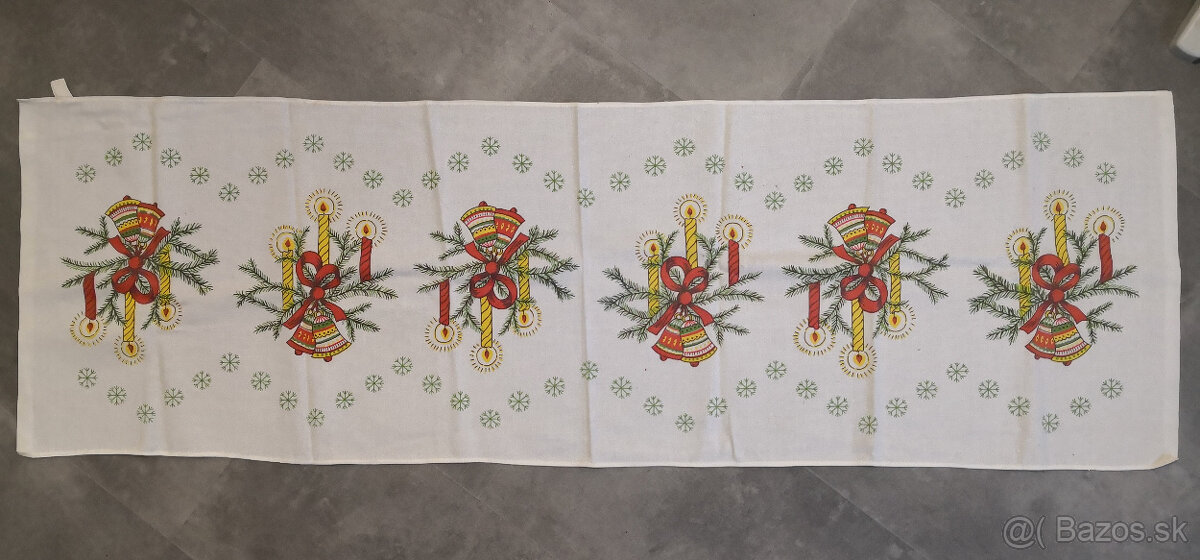 Staré vianočné obrusy 12ks - 4
