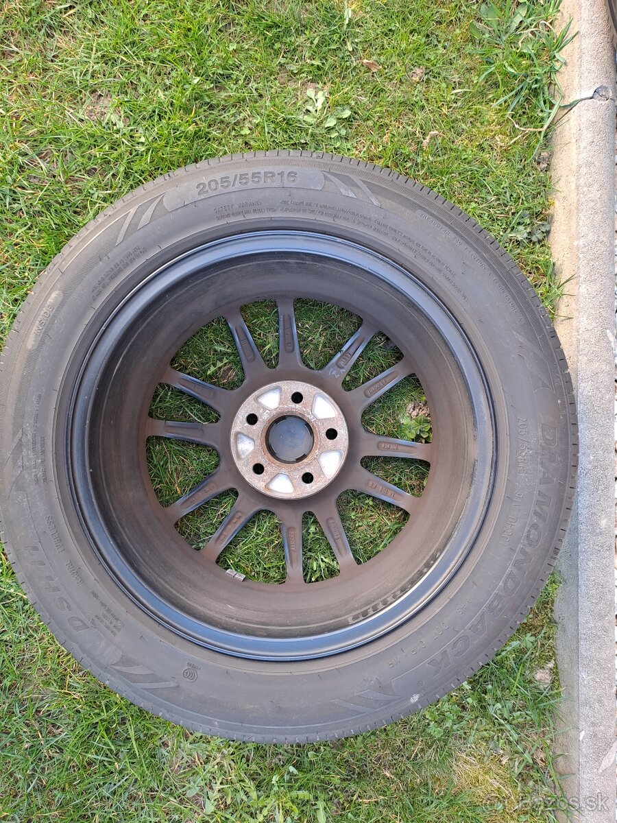 Kolesa 16" 5x108+TPMS+letne pneu - 4