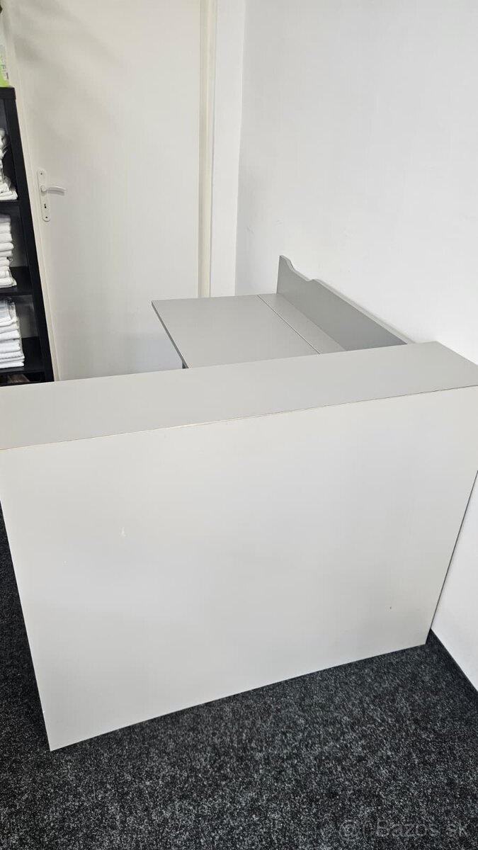 Písací stôl WORK CONCEPT - ľavá, sivá - 4