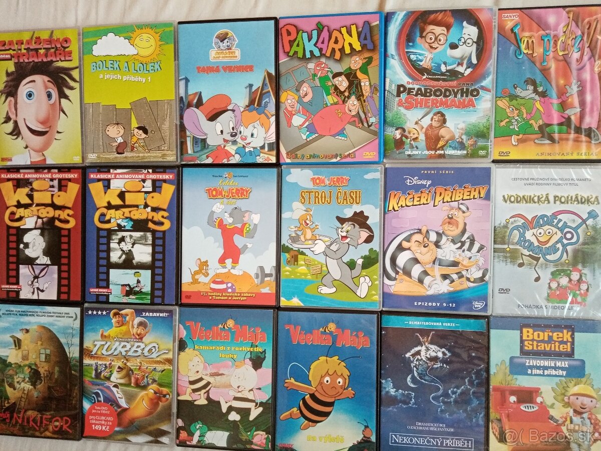 Orig.DVD detske a teenager.od 2 eur - 4