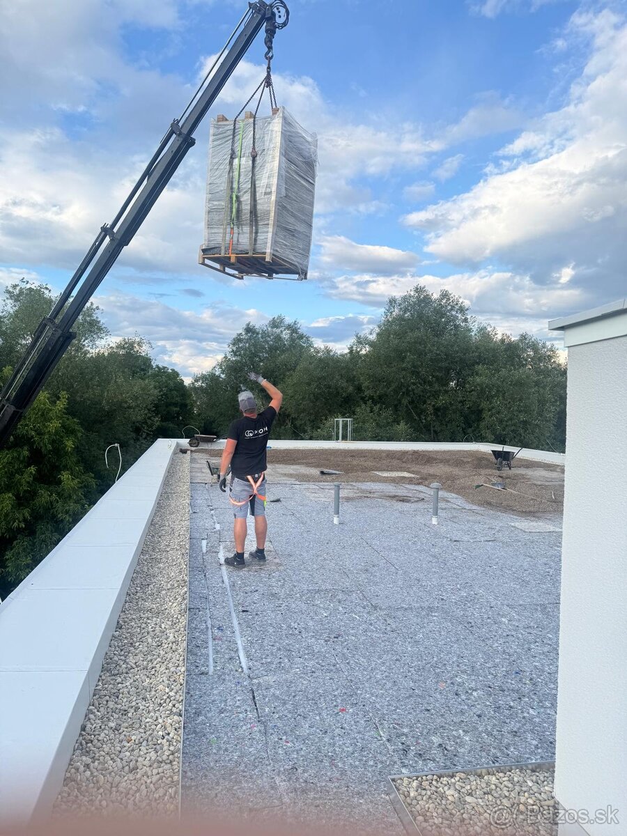 Preprava a manipulácia hydraulickou rukou BB - 4