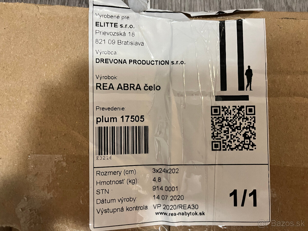 Predám čelo na detskú posteľ Drevona REA ABRA - 4