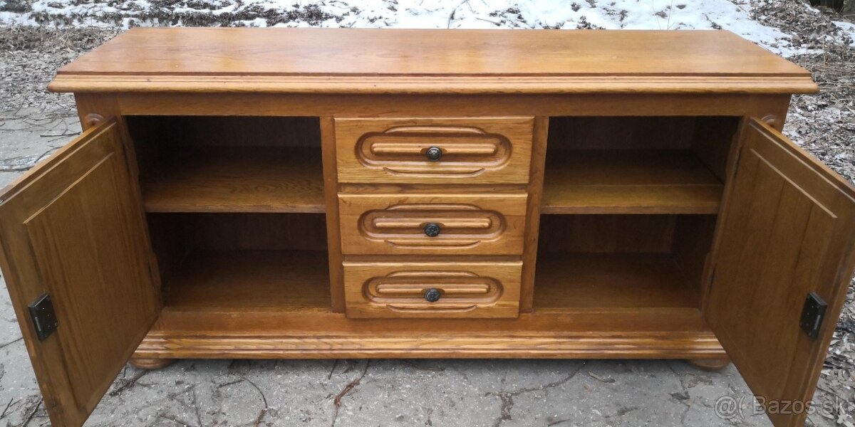 Rustikálna masivná komoda - 4