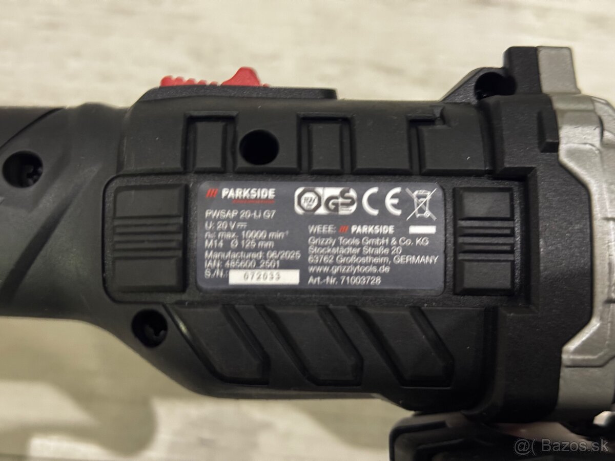 Parkside performance uhlová bruska - 4