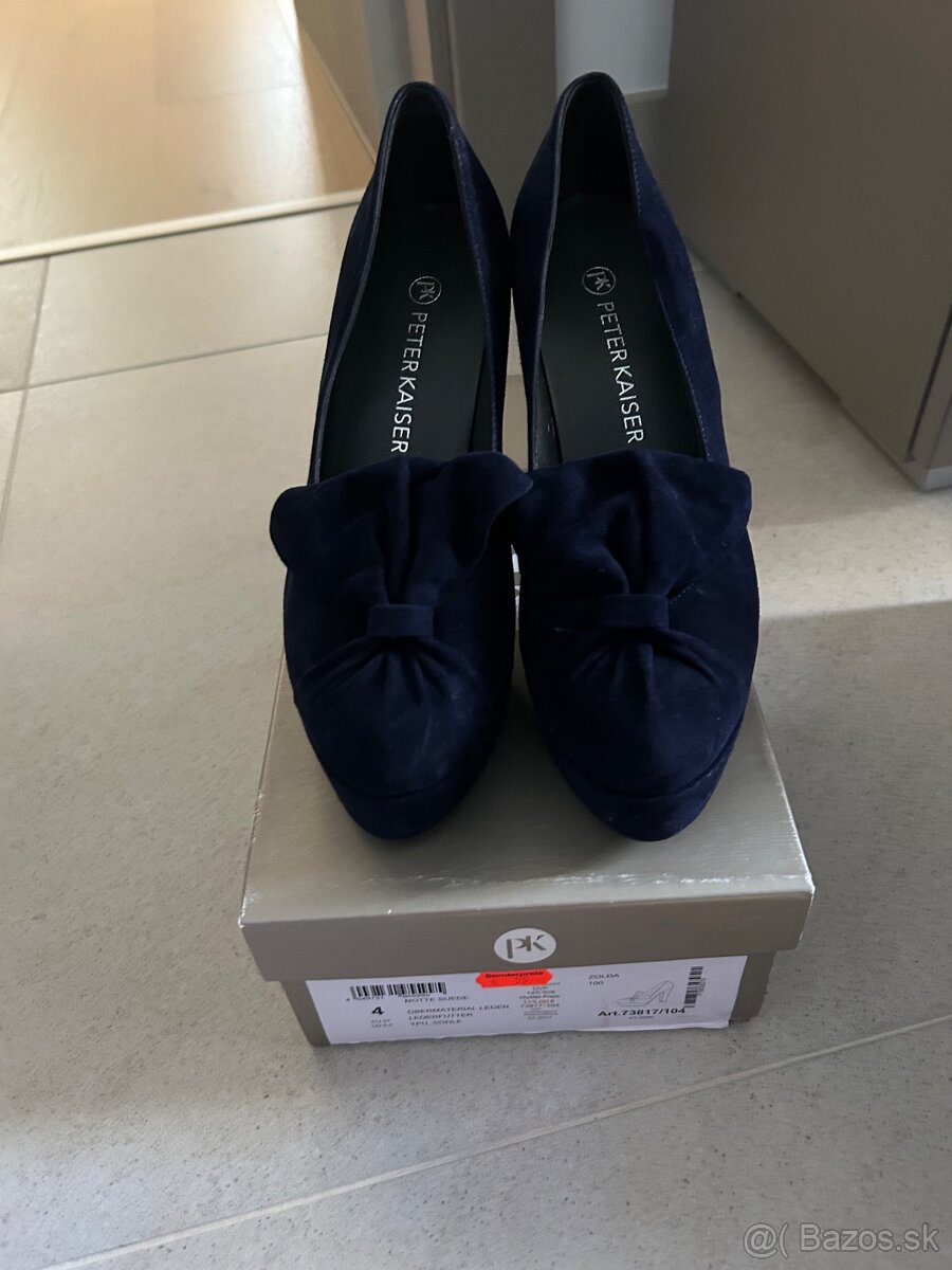 Peter Kaiser 37 modré lodičky drahá značka - 4
