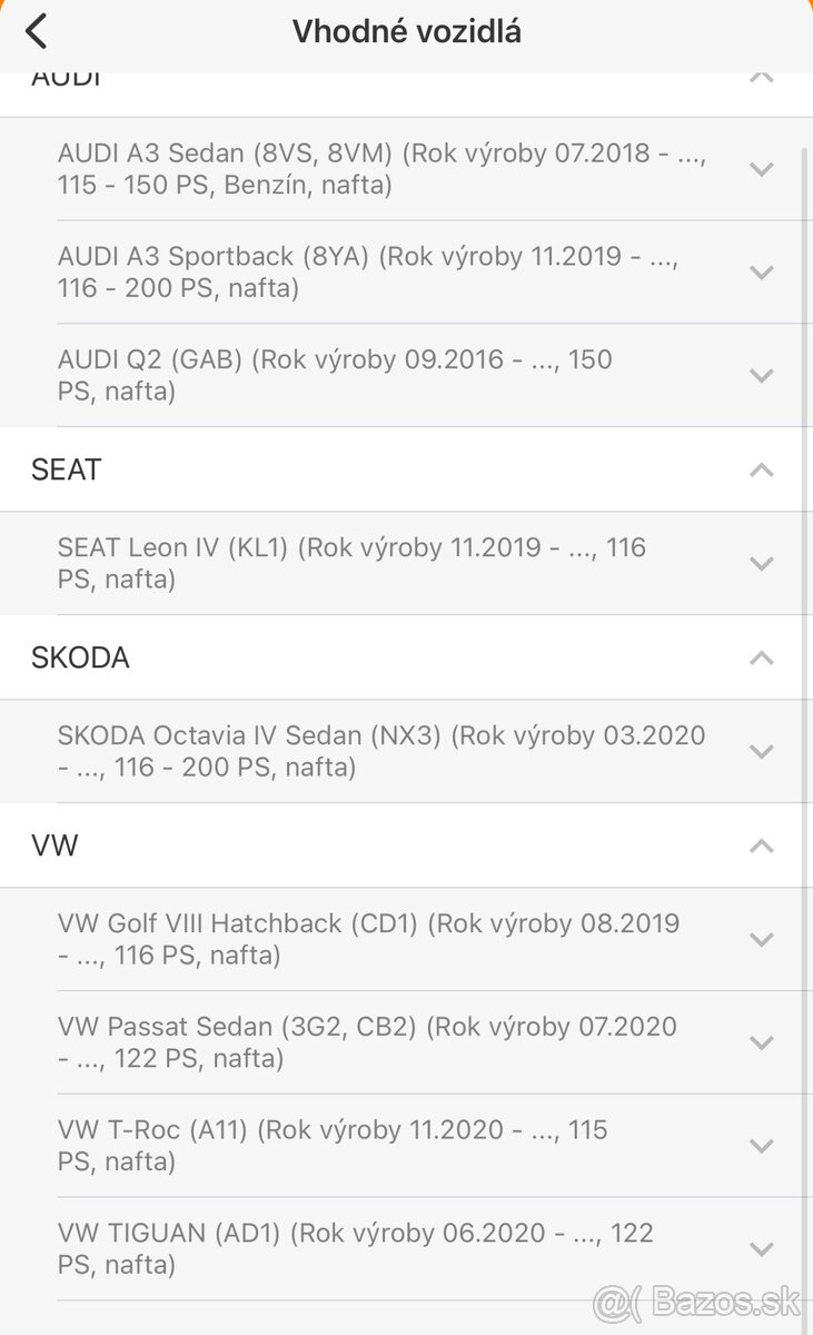 Váha vzduchu VW group - 4